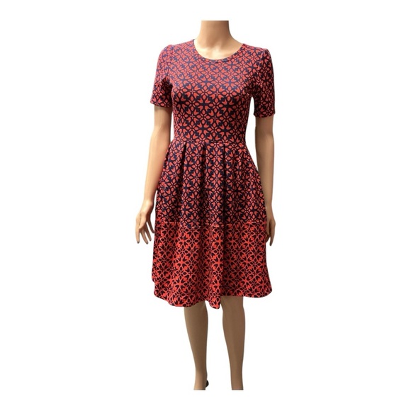 LuLaRoe Dresses & Skirts - LuLaRoe - NWT - Fit and Flare Midi Dress Amelia Style With Pockets